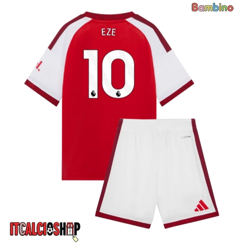 Arsenal Eberechi Eze #10 Prima Maglia Bambino 2026-27 Manica Corta (+ Pantaloni corti)
